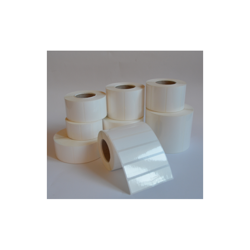 Etykiety foliowe 60x30 mm - 1000 szt. klej odlepny